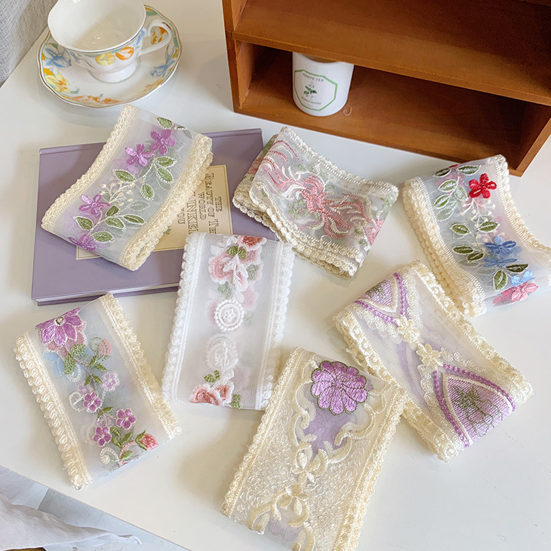 1 Yard Lace Embroidery Flower  - Lace Ribbon Trim 리뷰 및 가격