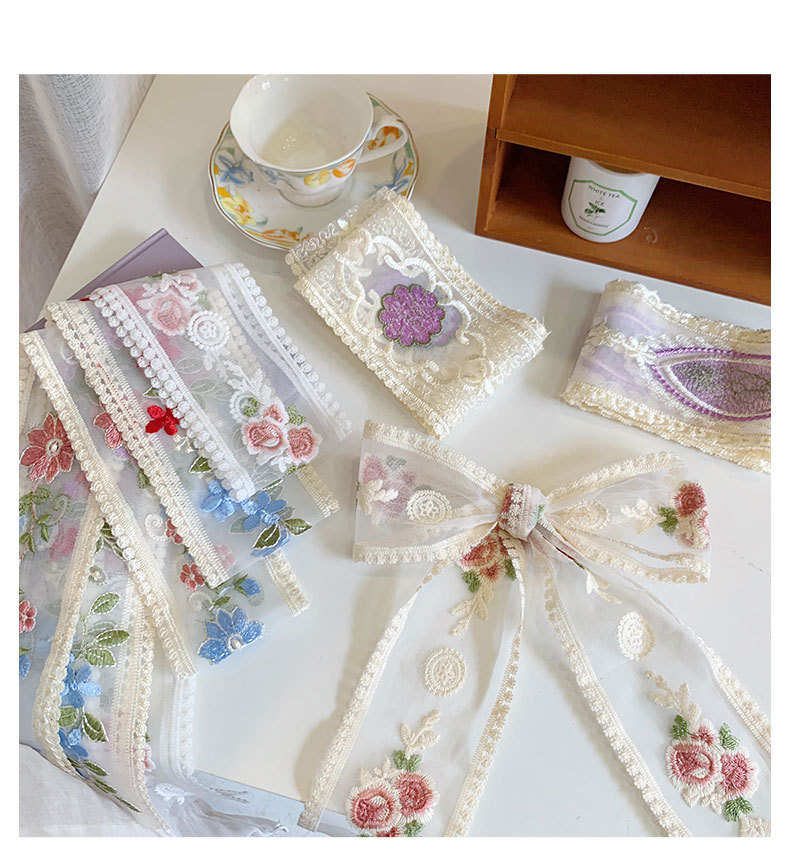 1 Yard Lace Embroidery Flower  - Lace Ribbon Trim 리뷰 및 가격