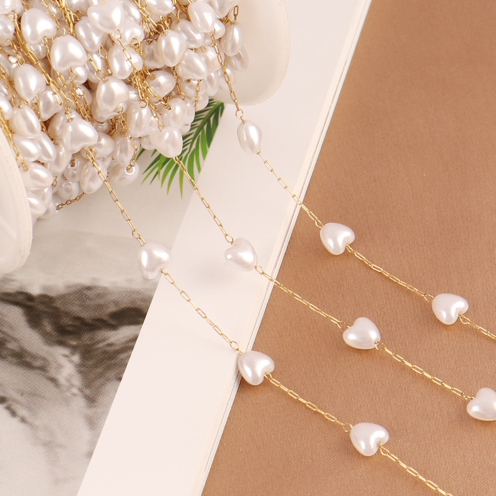 1Meters Stainless Steel Chain  - Pearl Trim Chain 리뷰 및 가격