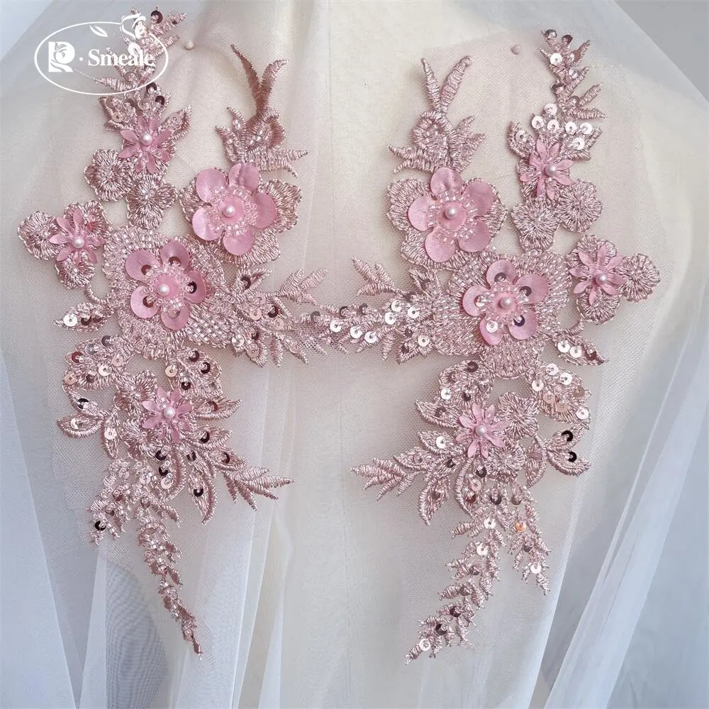 2PCS/1Pair New 12 Colors Sequi - Applique Patch Flower 리뷰 및 가격