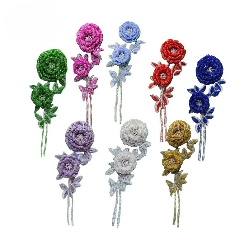 NEW Multicolor Handmade Beaded - Applique Patch Flower 리뷰 및 가격