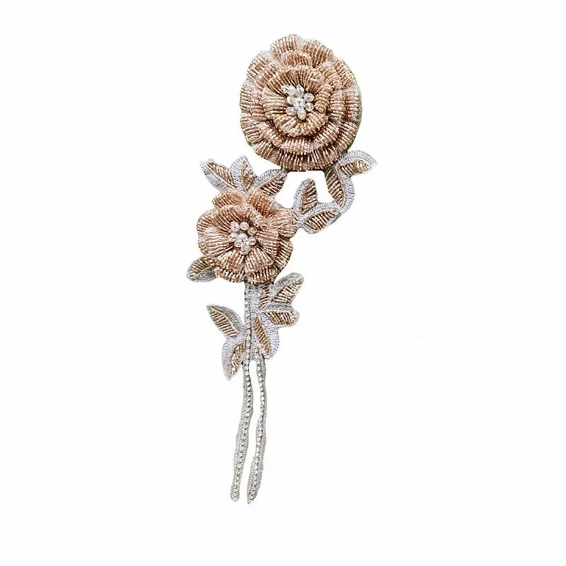 NEW Multicolor Handmade Beaded - Applique Patch Flower 리뷰 및 가격