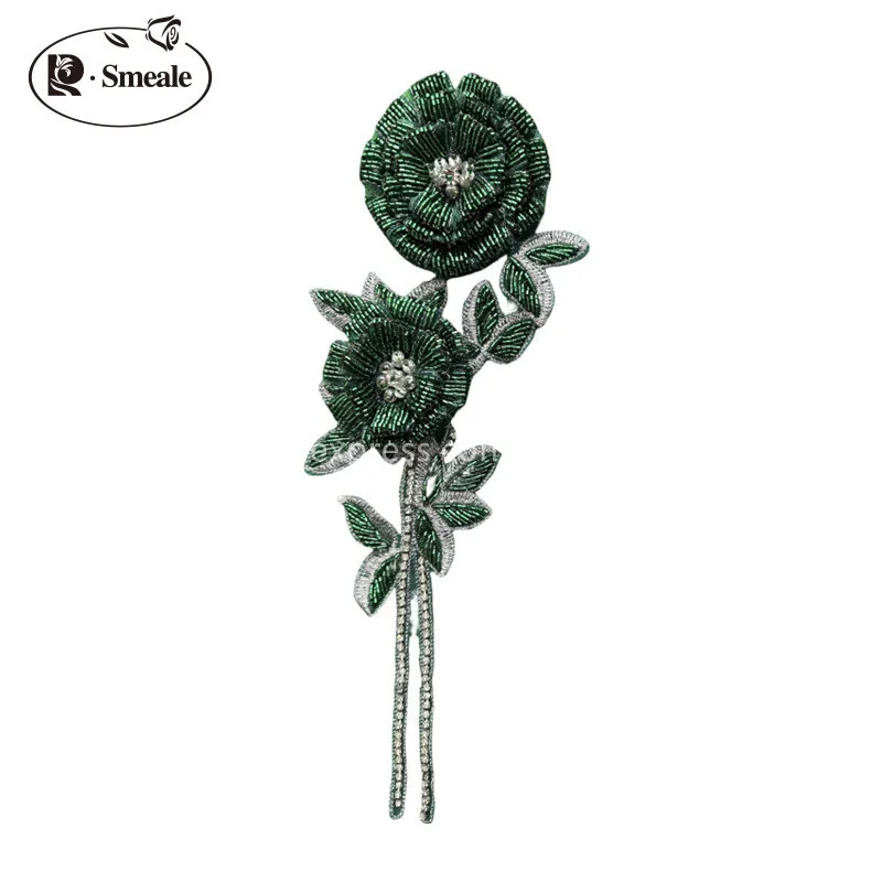 NEW Multicolor Handmade Beaded - Applique Patch Flower 리뷰 및 가격