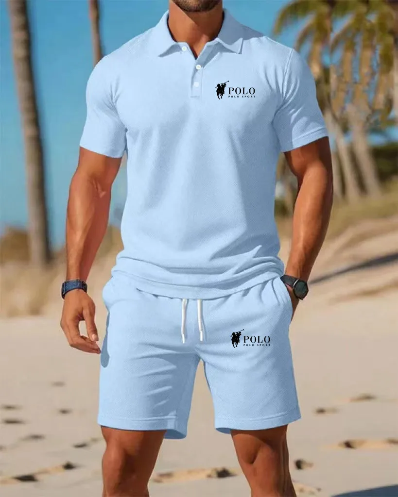 Men's Polo Shirt Set Summer Qu - Embellish Knit 리뷰 및 가격