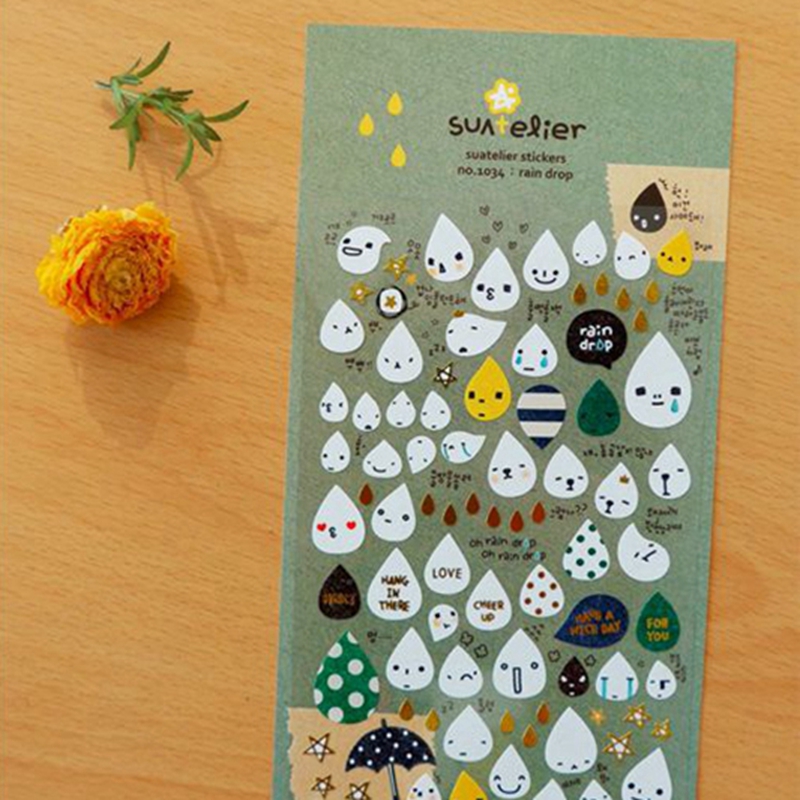 Korea Suatelier Rain Drop Stic - Embellishments For Scrapbooking 리뷰 및 가격