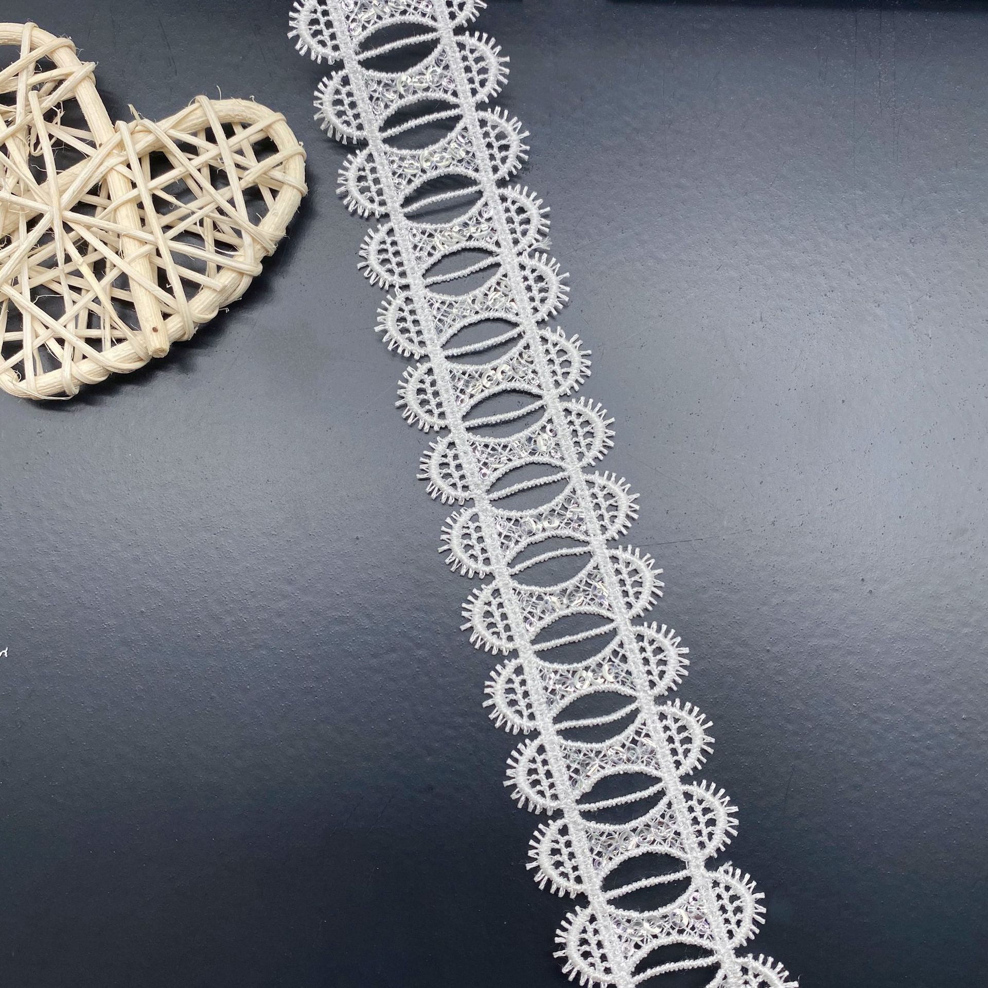 Hollow Wearable Sequins Ribbon - Lace Ribbon Trim 리뷰 및 가격