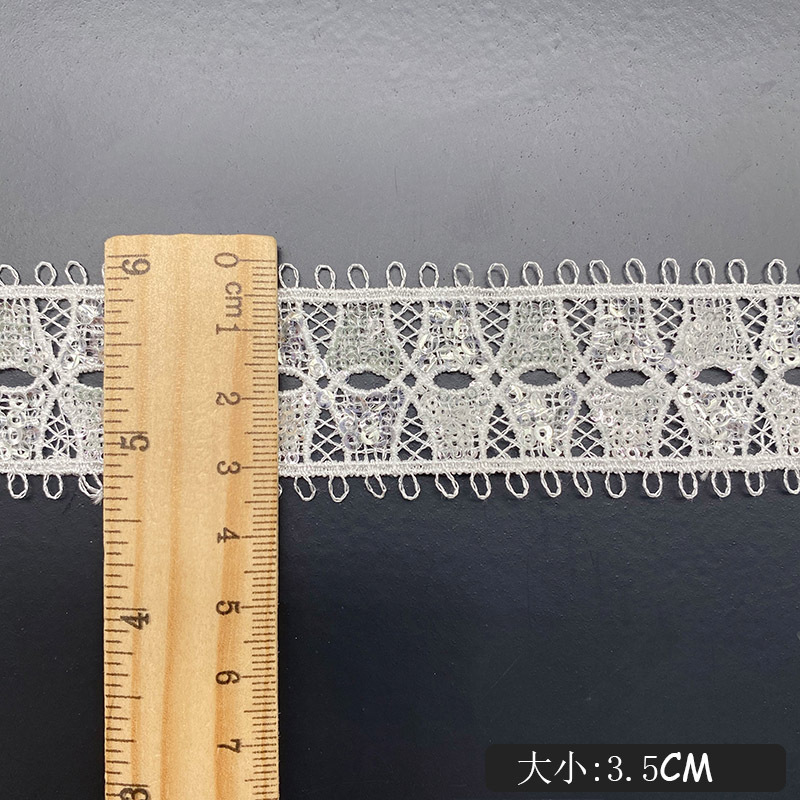 Hollow Wearable Sequins Ribbon - Lace Ribbon Trim 리뷰 및 가격