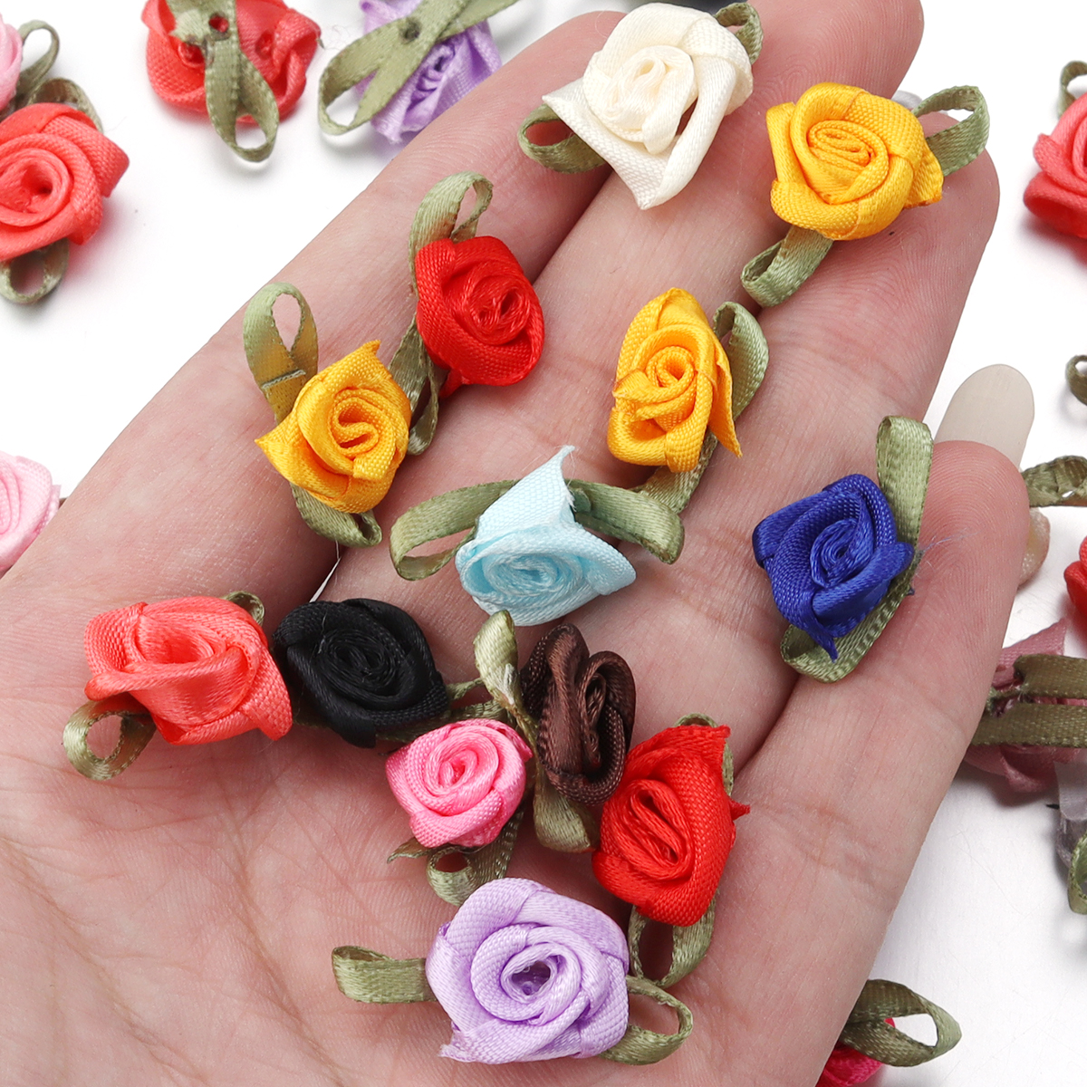 50Pcs 1.5x2.5cm 18 Colors For  - Embellishment Crafts 리뷰 및 가격