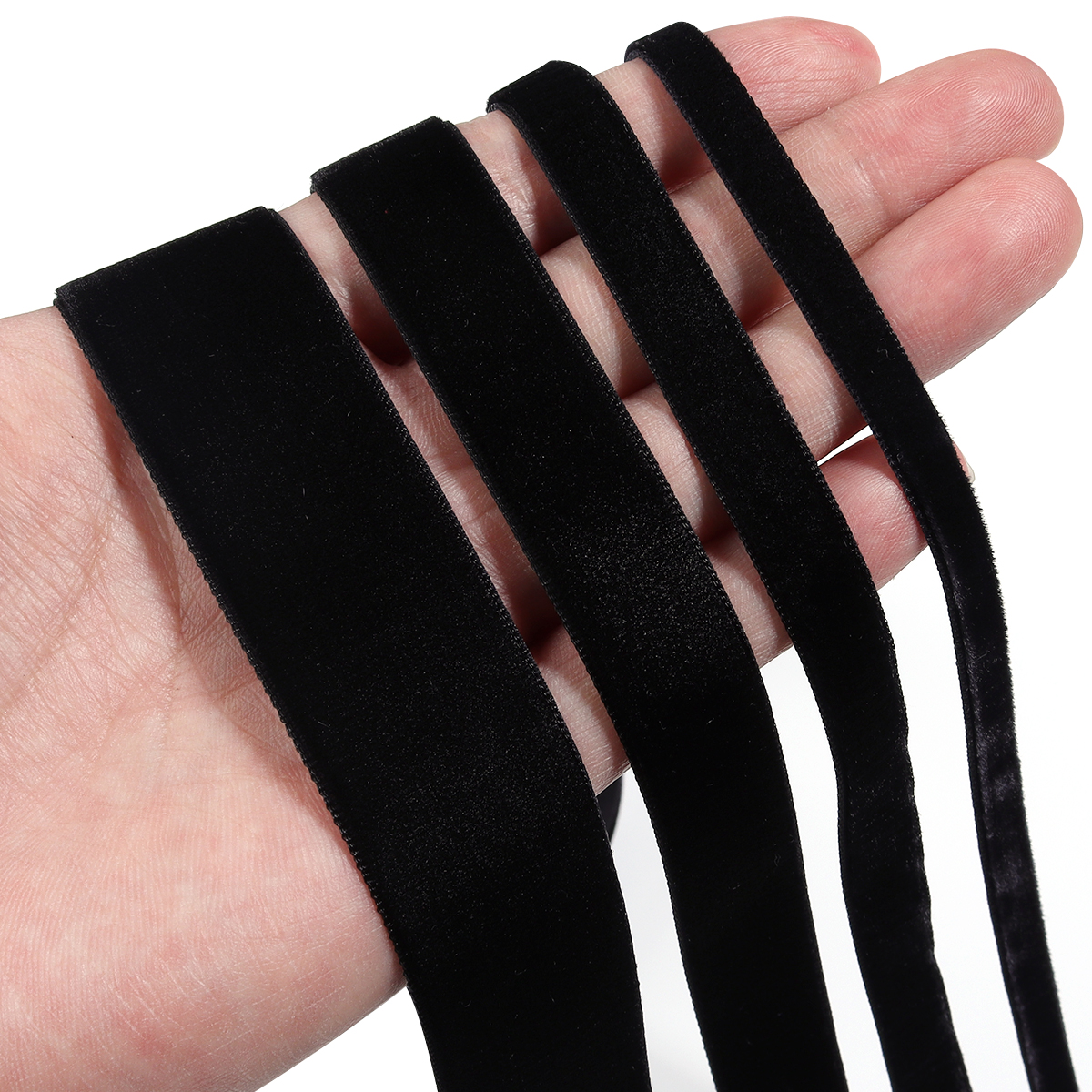 5-10Yards Black Velvet Ribbon  - Velvet Ribbon Roll 리뷰 및 가격