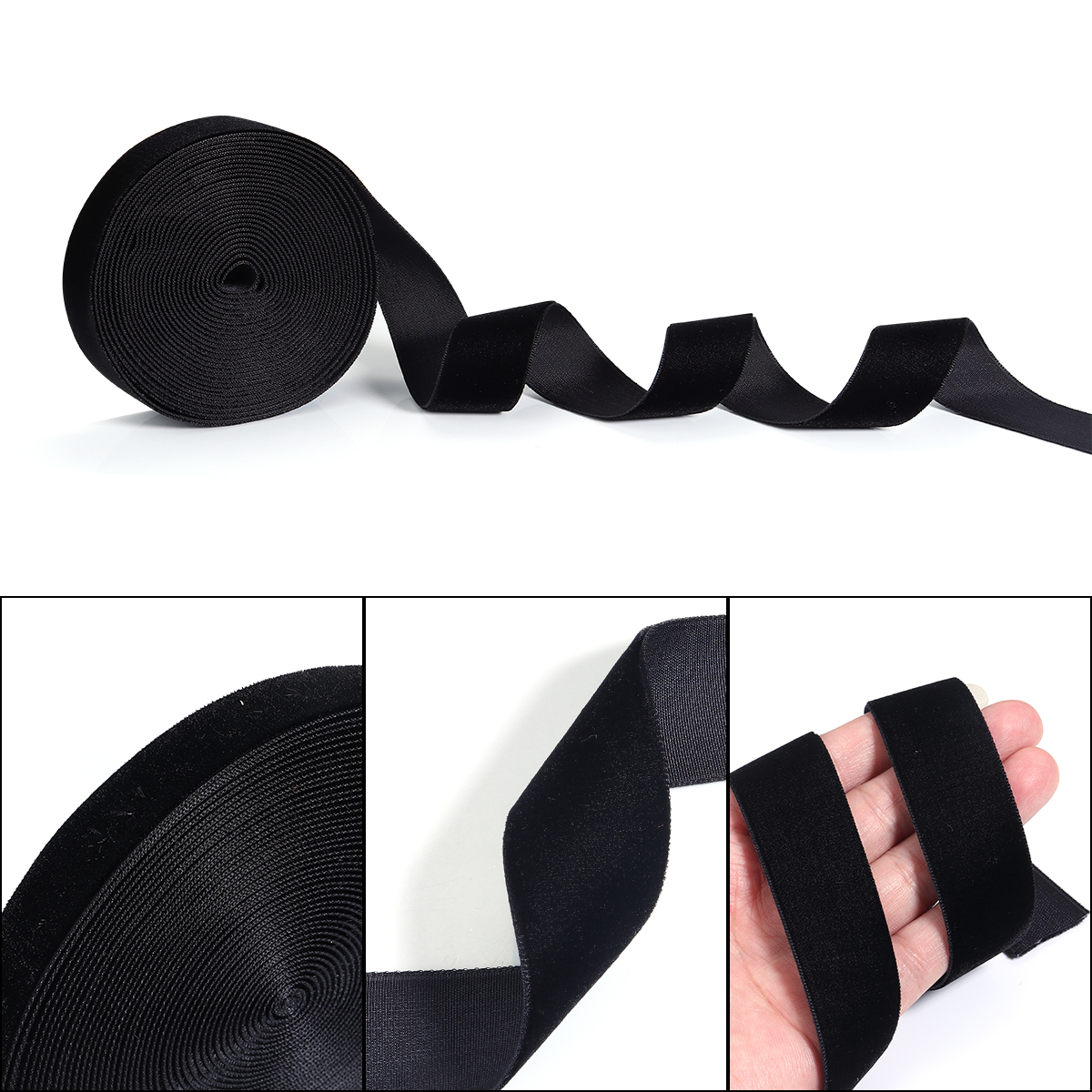 5-10Yards Black Velvet Ribbon  - Velvet Ribbon Roll 리뷰 및 가격