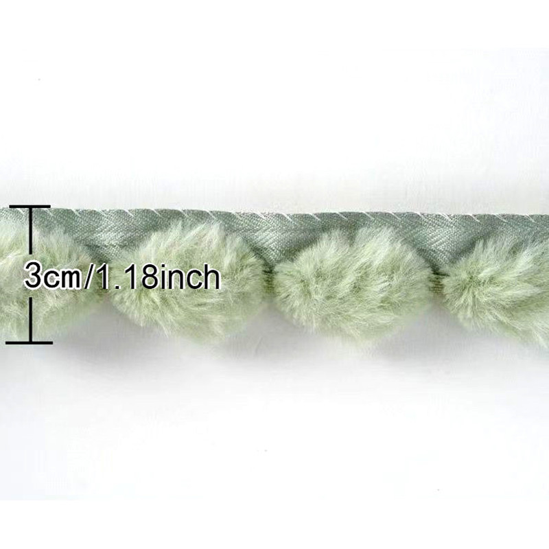 3cm Faux Rabbit Fur Pom Pom Ba - Fringe Ribbon Sewing 리뷰 및 가격