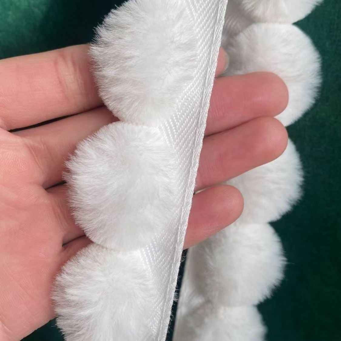 3cm Faux Rabbit Fur Pom Pom Ba - Fringe Ribbon Sewing 리뷰 및 가격