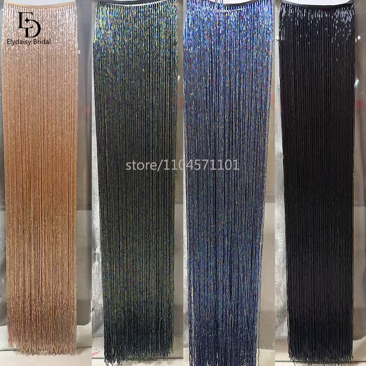 ELYDAISY 1Meter Length Champag - Fringe Ribbon Sewing 리뷰 및 가격