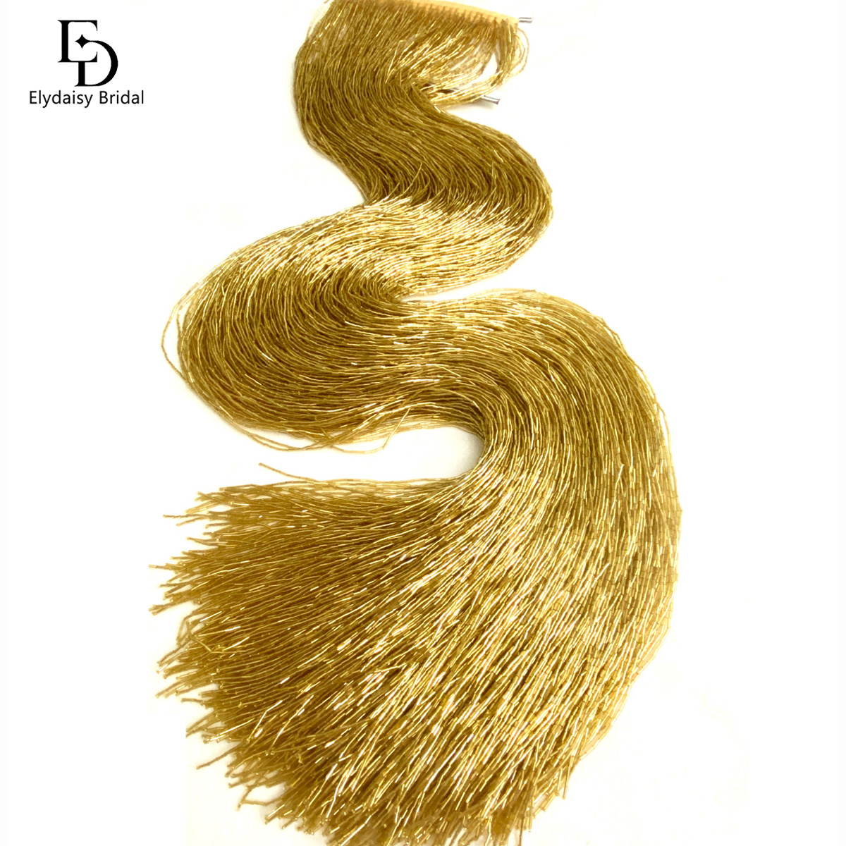 ELYDAISY 1Meter Length Champag - Fringe Ribbon Sewing 리뷰 및 가격