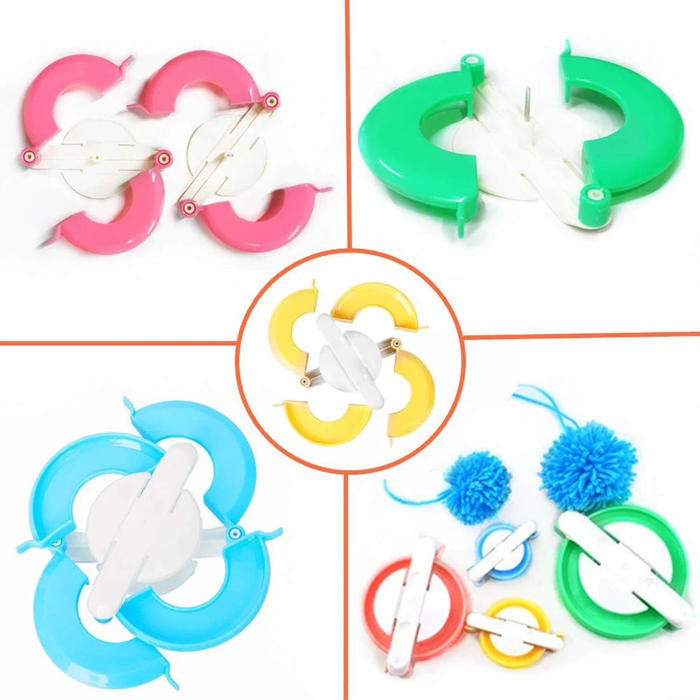 4-Size Pom Pom Maker Kit with  - Pom Pom Maker Tool 리뷰 및 가격