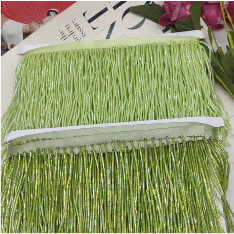 10CM Silver Red Bead Tube Tass - Tassel Fringe Trim 리뷰 및 가격