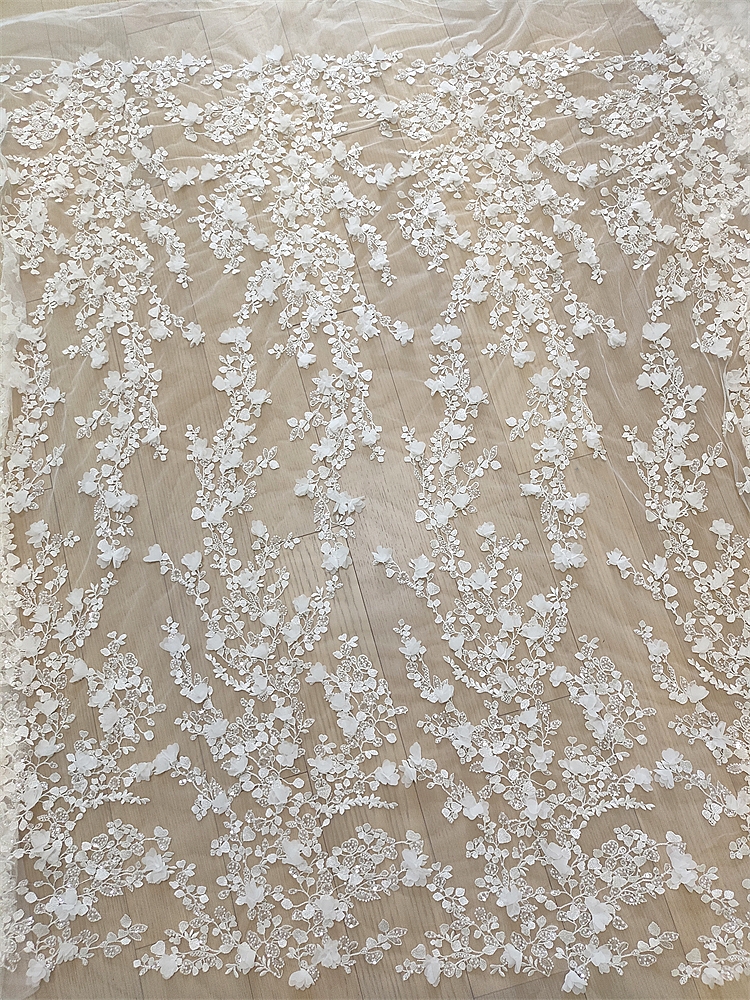 Ivory 3D Floral Hand Beaded La - Embellish Craft 리뷰 및 가격