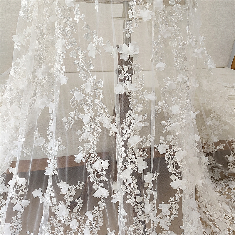 Ivory 3D Floral Hand Beaded La - Embellish Craft 리뷰 및 가격