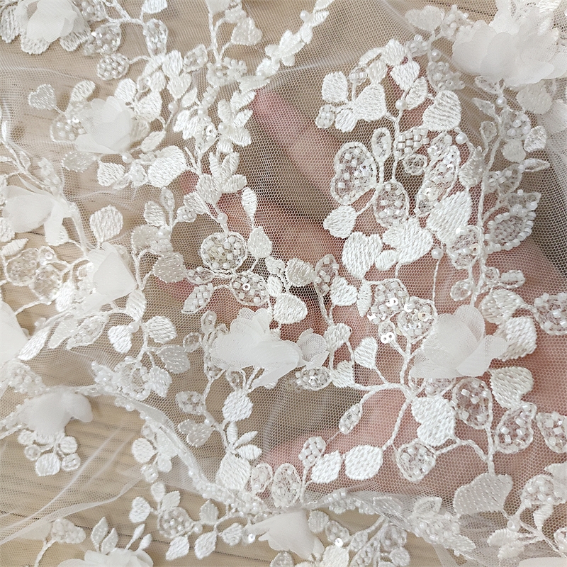 Ivory 3D Floral Hand Beaded La - Embellish Craft 리뷰 및 가격