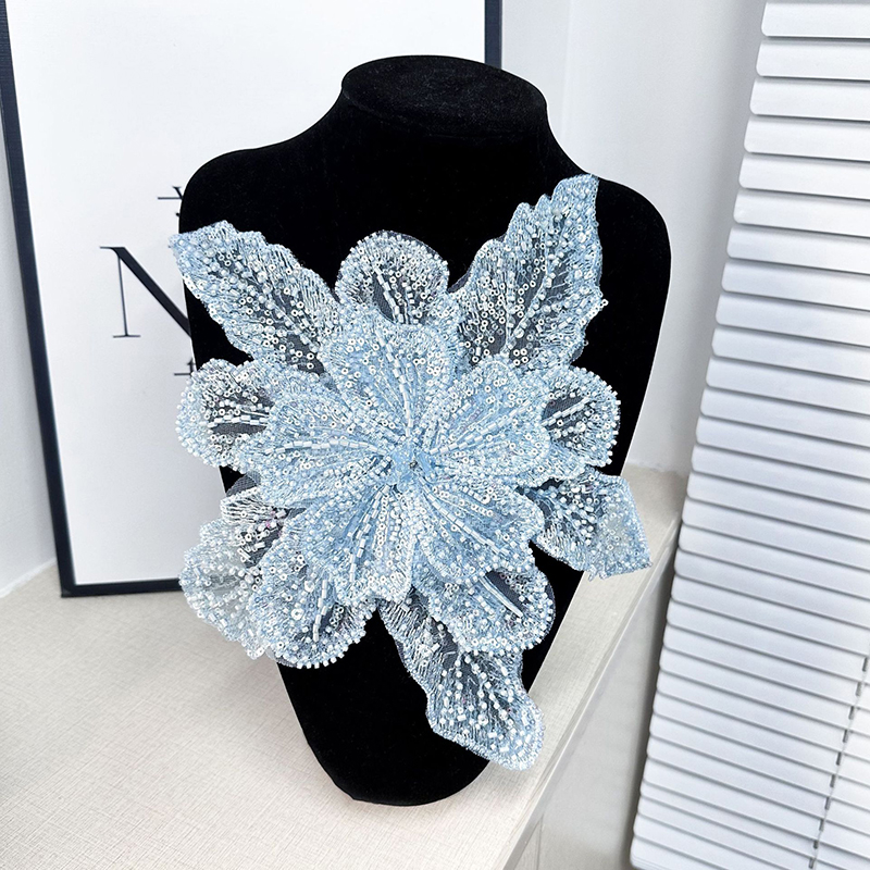 Sequin Beaded Flower Collar Ap - Applique Patch Flower 리뷰 및 가격