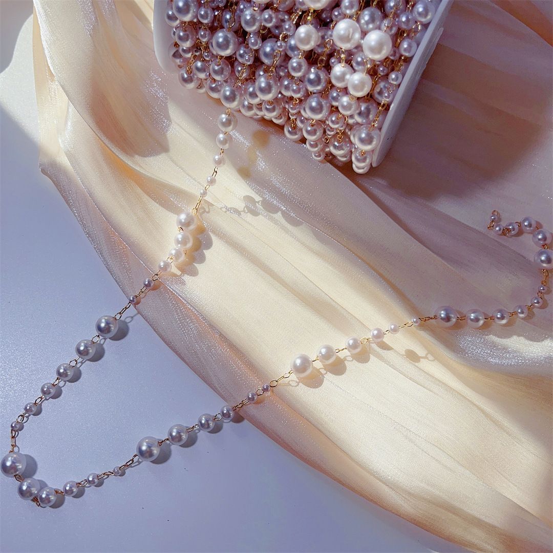 3-8mm Pearl Copper Chain, Anci - Beaded Trim Fringe 리뷰 및 가격