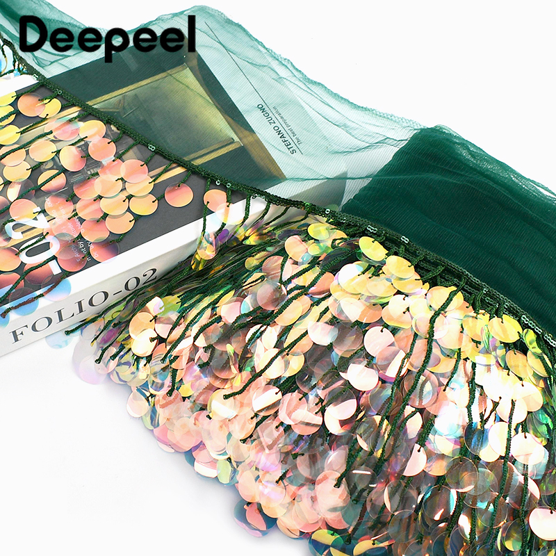 3Yards 17cm Beaded Sequins Tas - Beaded Trim Fringe 리뷰 및 가격