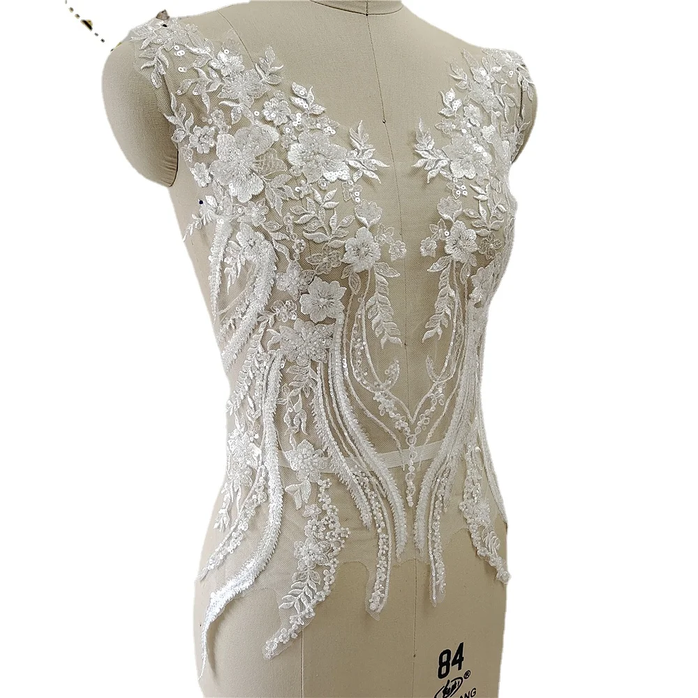 New Beaded Sequins Lace Mirror - Applique Patch Flower 리뷰 및 가격