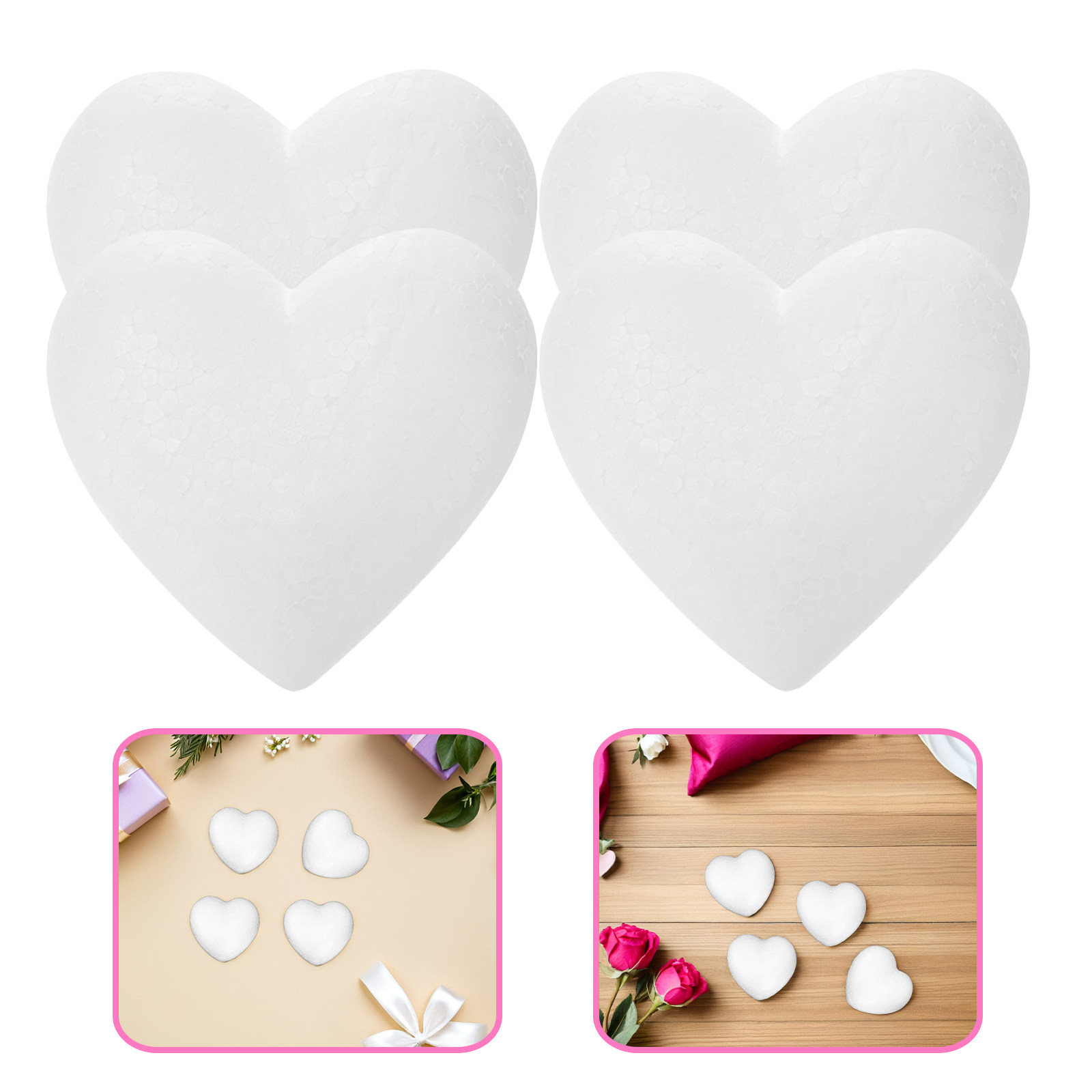 20Pcs Blank Heart Foam Balls L - Embellish Craft 리뷰 및 가격