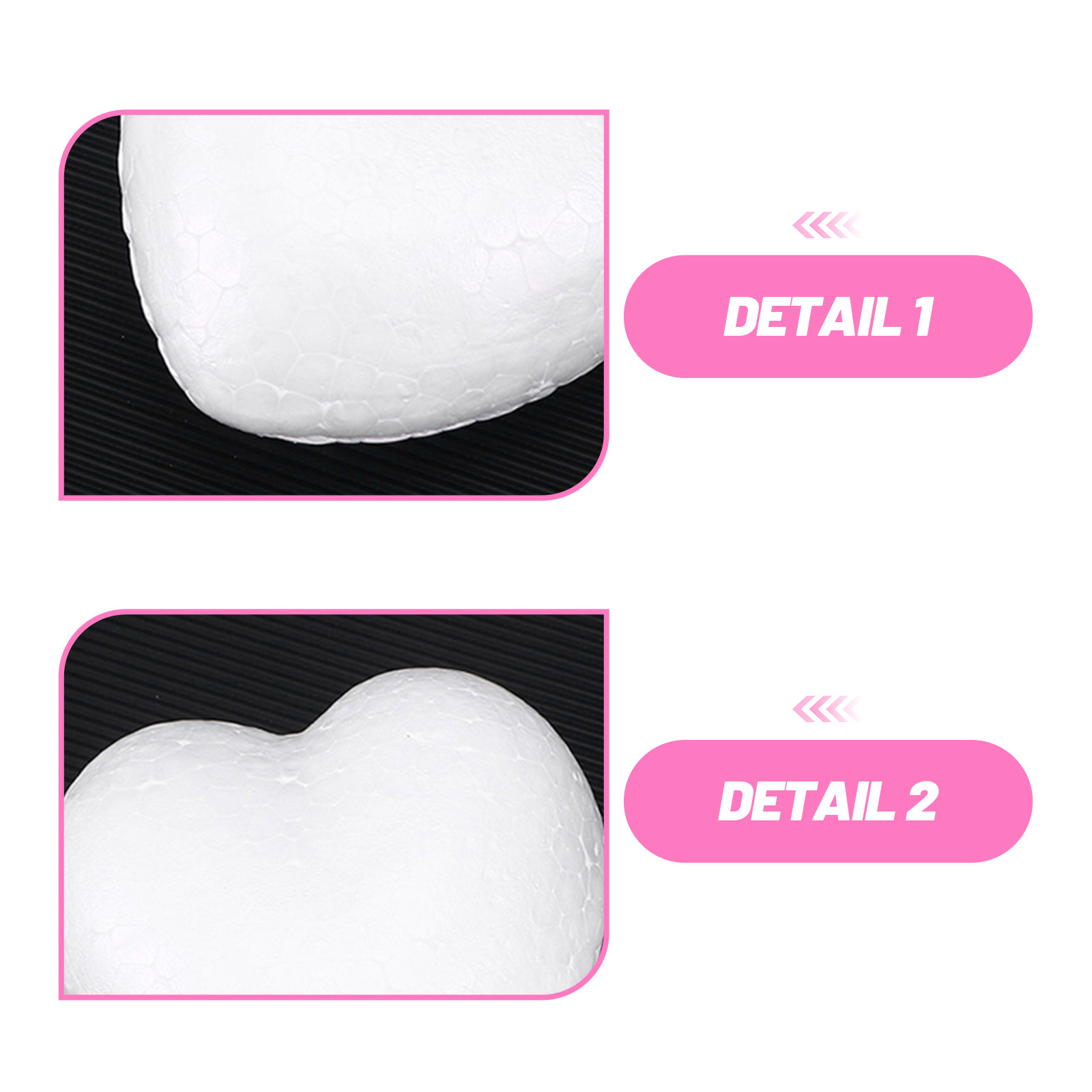 20Pcs Blank Heart Foam Balls L - Embellish Craft 리뷰 및 가격