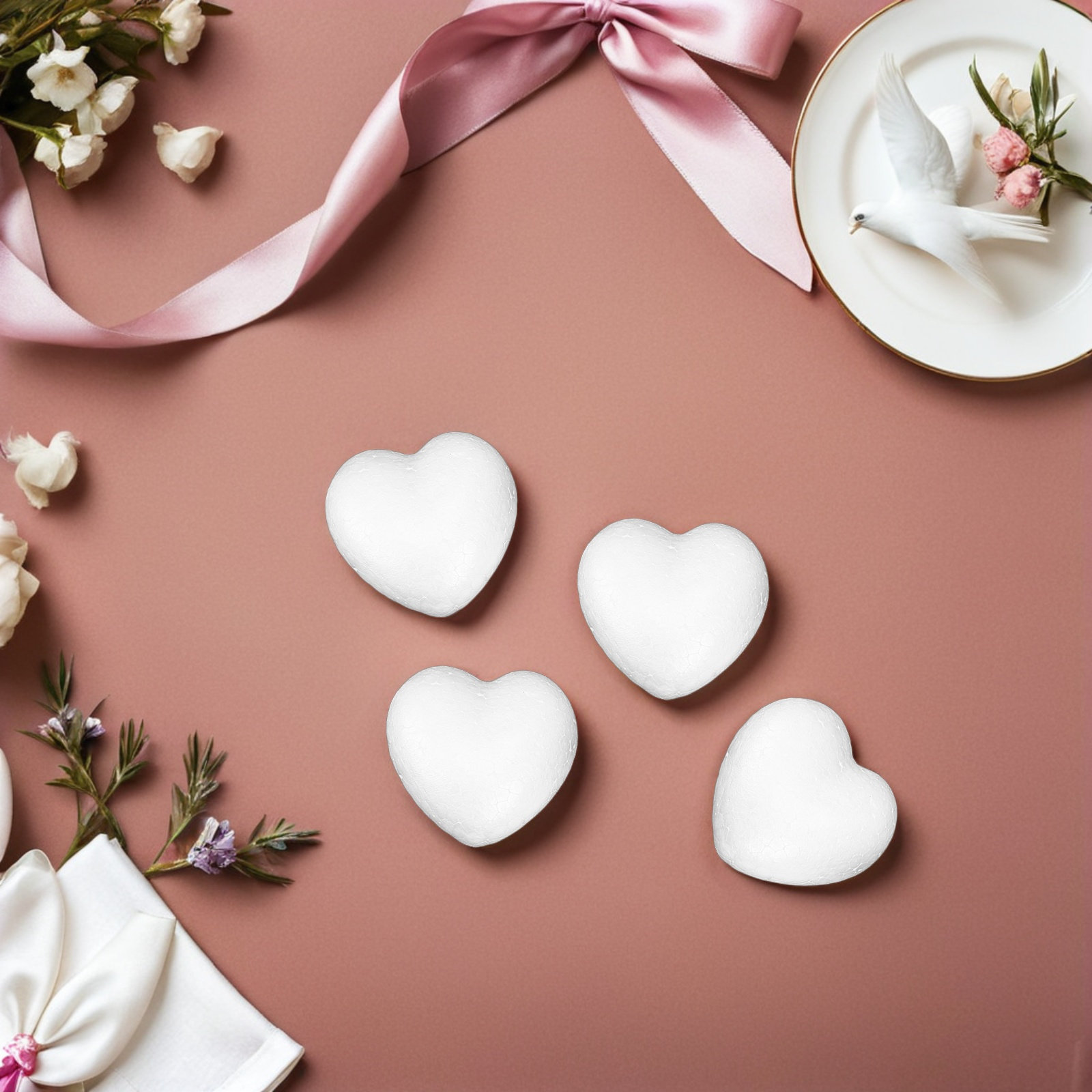 20Pcs Blank Heart Foam Balls L - Embellish Craft 리뷰 및 가격