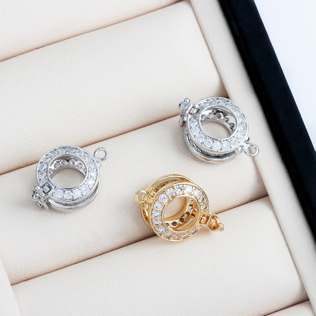 18K Real Gold-plated Zircon Ro - Pearl Trim Chain 리뷰 및 가격