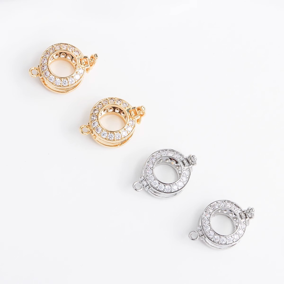 18K Real Gold-plated Zircon Ro - Pearl Trim Chain 리뷰 및 가격