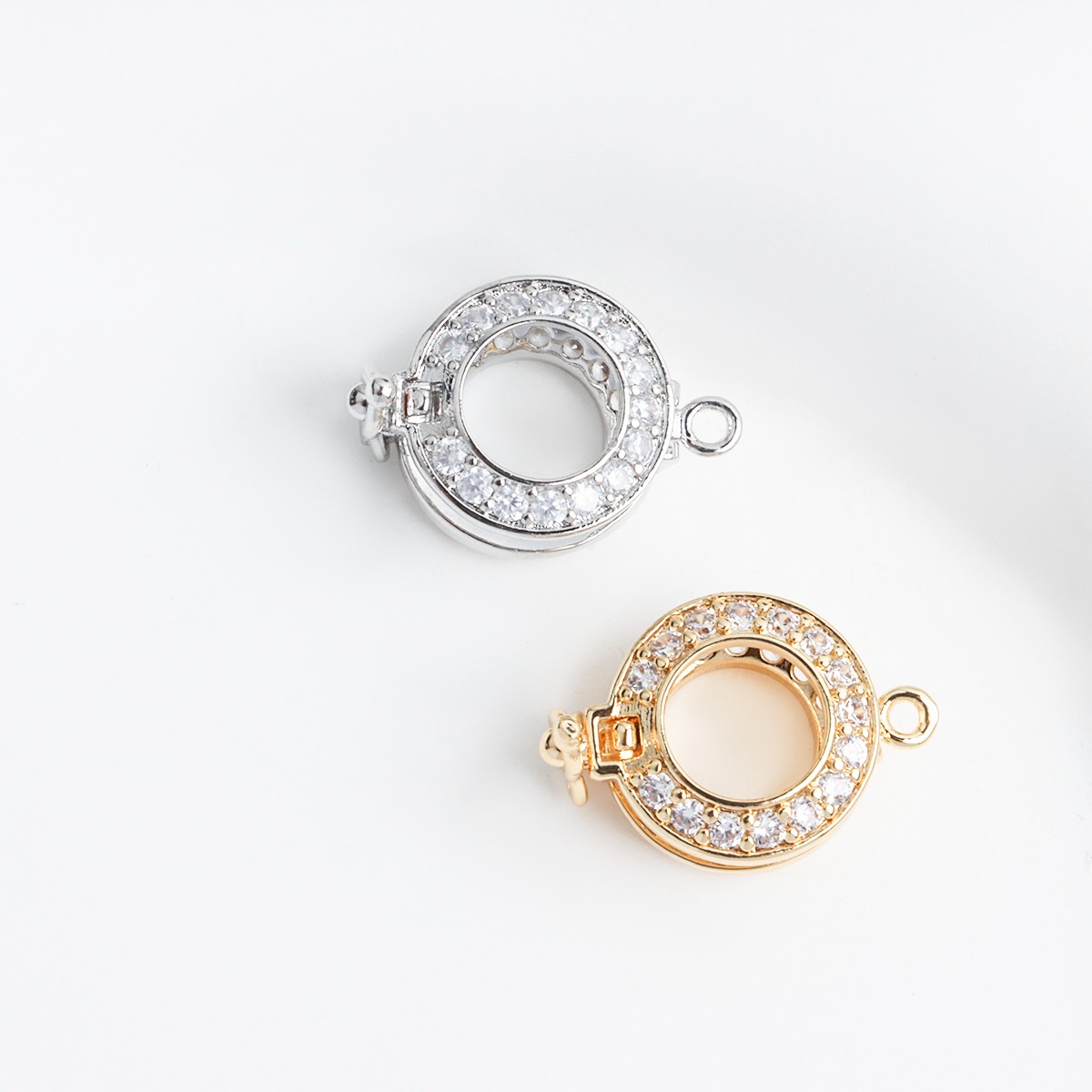18K Real Gold-plated Zircon Ro - Pearl Trim Chain 리뷰 및 가격