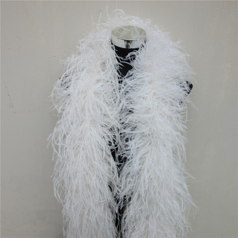 2 Meters 6 Layer White Natural - Feather Trim Marabou 리뷰 및 가격