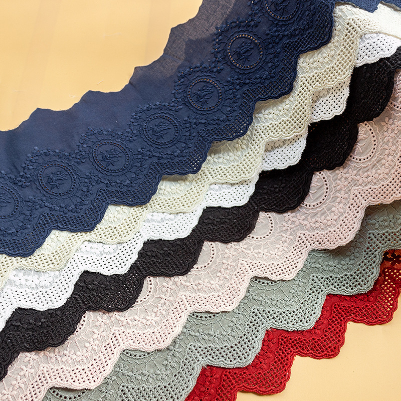 2Yards Colorful  Cotton Embroi - Lace Ribbon Trim 리뷰 및 가격