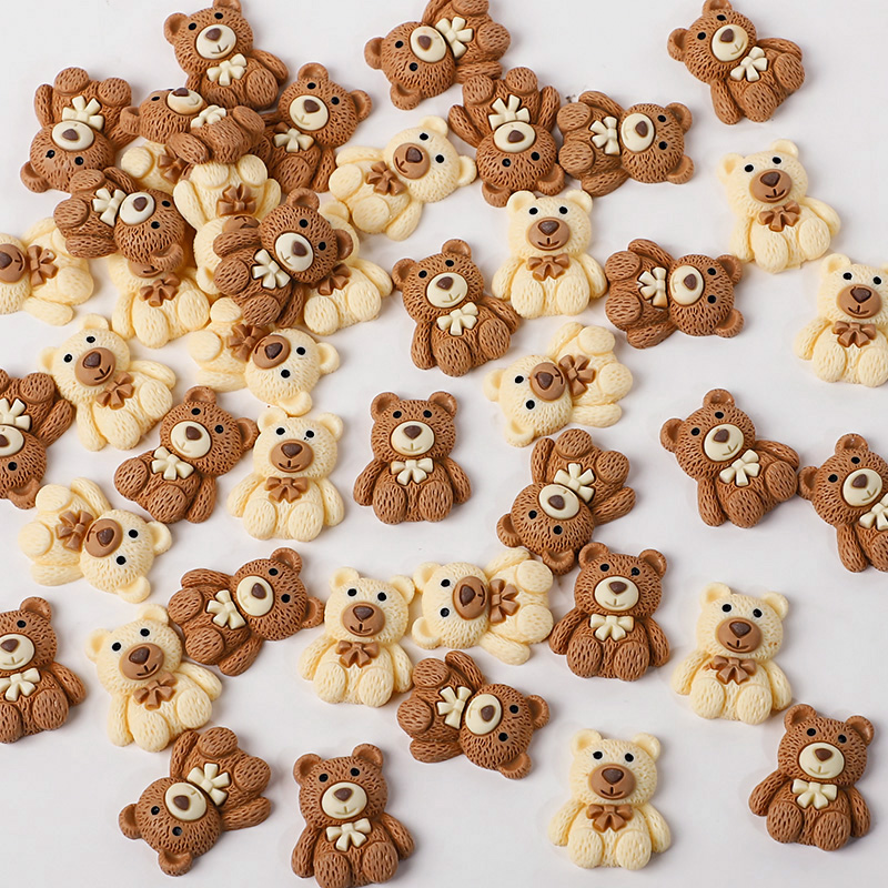 10/30/50pcs Resin Teddy Bear C - Embellishments For Scrapbooking 리뷰 및 가격