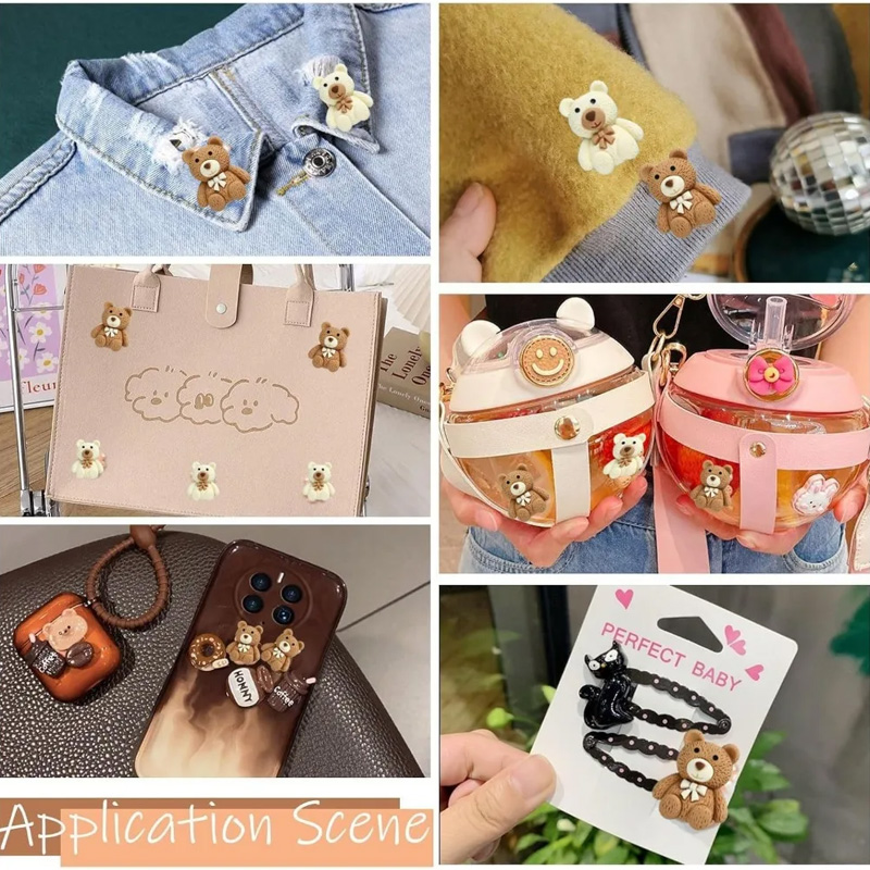 10/30/50pcs Resin Teddy Bear C - Embellishments For Scrapbooking 리뷰 및 가격