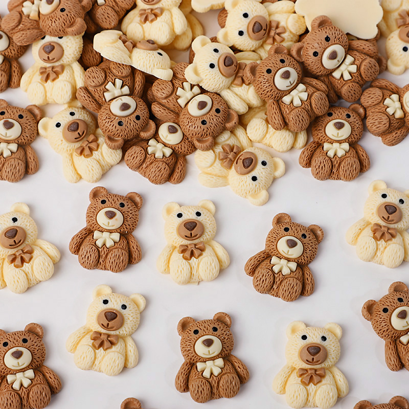 10/30/50pcs Resin Teddy Bear C - Embellishments For Scrapbooking 리뷰 및 가격