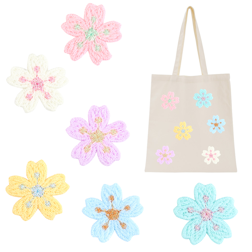 20pcs/lot Colorful 2.4cm Embro - Applique Patch Flower 리뷰 및 가격