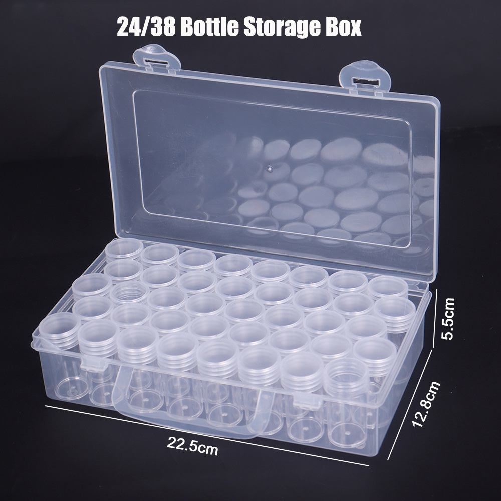 Bottles Box Storage Transparen - Craft Embellishment Storage 리뷰 및 가격