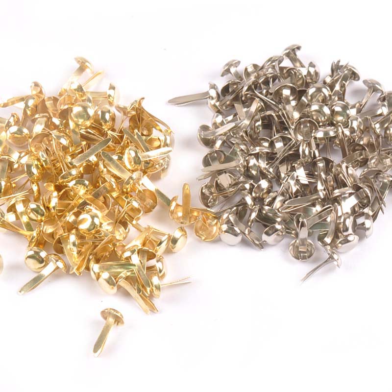 100Pcs Mix Round Brads Silver/ - Embellishments For Scrapbooking 리뷰 및 가격
