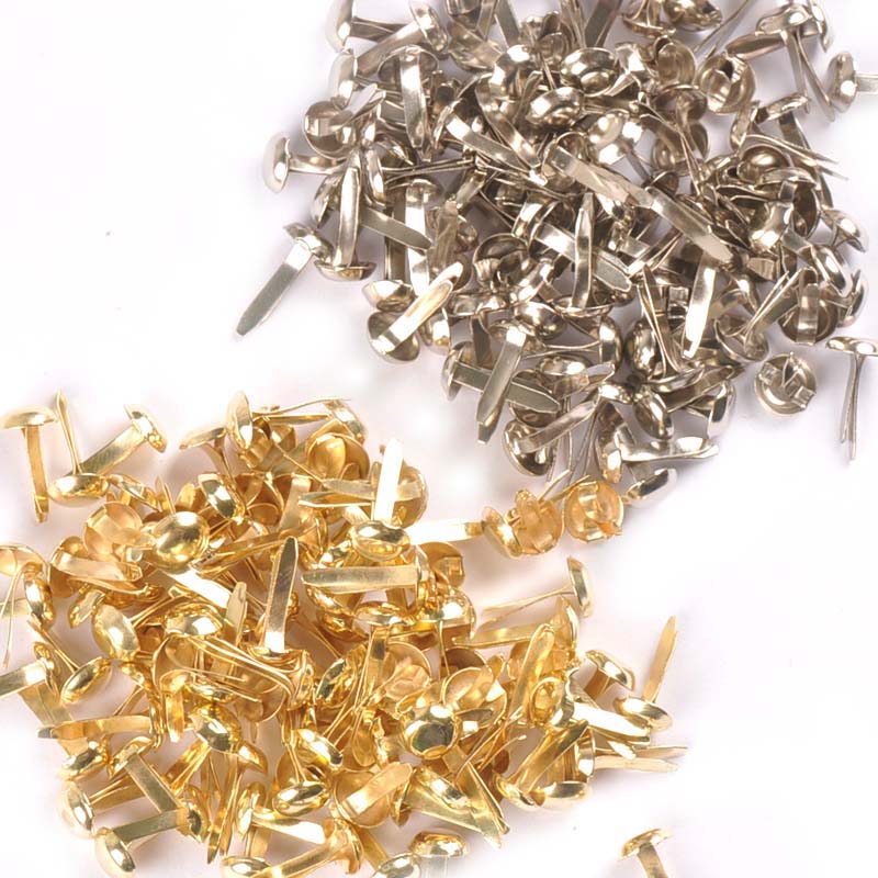100Pcs Mix Round Brads Silver/ - Embellishments For Scrapbooking 리뷰 및 가격