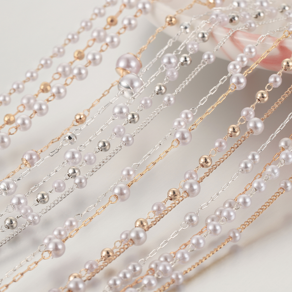 1 Meter Beaded Imitation Pearl - Pearl Trim Chain 리뷰 및 가격