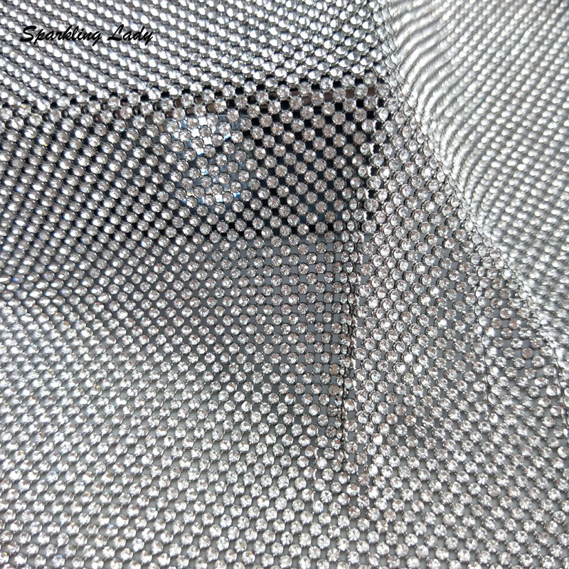 2MM Silver Crystal Mesh Fabric - Crystal Mesh Fabric 리뷰 및 가격